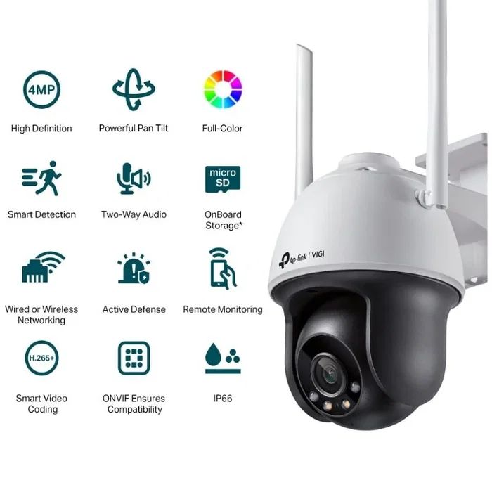 TP-Link VIGI C540-W(4MM) Cámara de Vigilancia 4MP Full-Color Wi-Fi